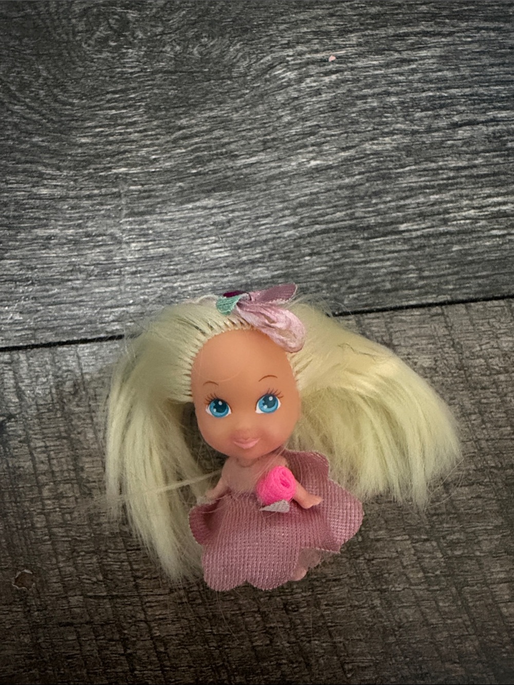 Vintage Tyco Liddle Kiddles doll blonde with pink 1994